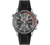 BOSS Montre à quartz chronographe pour homme avec bracelet en silicone noir - 1513931