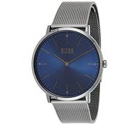 BOSS Montre Analogique à Quartz pour Homme avec Bracelet milanais en Acier Inoxydable Gris - 1513734