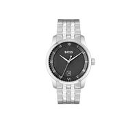BOSS Montre Analogique à Quartz pour Homme Collection Principle avec Bracelet en Cuir ou Acier Inoxydable, Disponible en NOI, Marron, Bleu, Vert et Gris