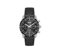 BOSS Montre Analogique Multifunction à Quartz pour Homme Collection TOURMASTER avec Bracelet en Cuir Noir - 1514284