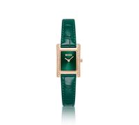 BOSS Montre avec cadran vert à strass et bracelet en cuir vert - Style LUCY PRECIOUS, 58565061 Vert pcs.