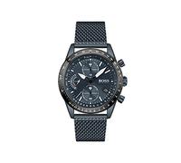 BOSS Montre Chronographe à Quartz pour Homme avec Bracelet milanais en Acier Inoxydable Bleu - 1513887