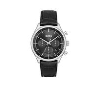 BOSS Montre Chronographe à QuartzCollection Gregor pour homme avec Bracelet en cuir ou Acier Inoxidable