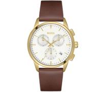 Boss - Montre Dapper - Homme - Accessoires - Brun - Taille: ONE Size