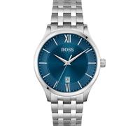 BOSS Elite 1513895 - Homme - Analogique - Quartz - Stainless steel - Verre minéral