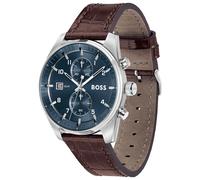 Boss Montre Chronographe à Quartz pour Homme Collection SKYTRAVELLER avec Bracelet en Cuir ou Acier Inoxydable