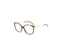 BOSS Monture optique en acétate Havana avec branches dorées - Style BOSS 18630865415, 58609850 Marron pcs.