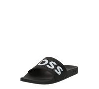 Hugo Boss Mules Aryeh 10251721 confectionnées en Italie grand logo Noir EU 46 Homme