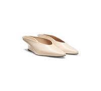 BOSS Mules en cuir à talon compensé - Style Charlize_WdgMle50_AB, 50557742 Beige clair 40