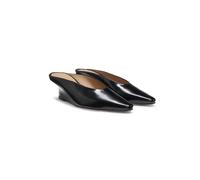 BOSS Mules en cuir à talon compensé - Style Charlize_WdgMle50_AB, 50557742 Noir 36