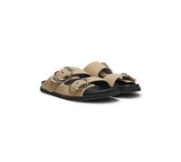BOSS Mules en cuir suédé avec deux brides à boucles - Style Freyah_Slide_SDBK, 50568576 Beige 41