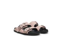 BOSS Mules en cuir suédé avec deux brides à boucles - Style Freyah_Slide_SDBK, 50568576 Rose clair 39
