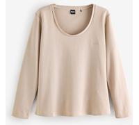 BOSS Natural Waffle Long Sleeve T-Shirt