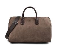 BOSS Sac de voyage en cuir suédé recy vec lettrage métallique du logo - Style Northon_S_Holdall, 50572804 Brun chiné pcs.