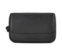 Boss Northon Trousse de toilette M Cuir véritable 23 cm noir