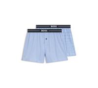 BOSS Nos Boxer Ew 2p Caleçon Boxeur, Open Blue471, L (Lot de 2) Homme