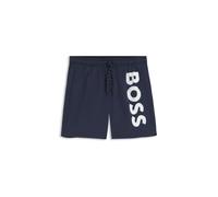 BOSS Short de bain à séchage rapide avec logo imprimé - Style Octopus, 50514502 Bleu foncé XS