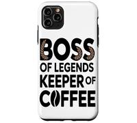 Boss of Legend Keeper of Coffee Lover Employé De Bureau Coque pour iPhone 11 Pro Max