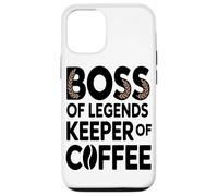 Boss of Legend Keeper of Coffee Lover Employé De Bureau Coque pour iPhone 12/12 Pro
