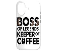 Boss of Legend Keeper of Coffee Lover Employé De Bureau Coque pour iPhone 17