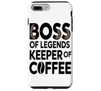 Boss of Legend Keeper of Coffee Lover Employé De Bureau Coque pour iPhone 7 Plus/8 Plus