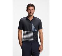 BOSS Paddy actif polo en jersey stretch à imprimé numérique - Style Paddy Striped C1, 50539506 Bleu foncé L