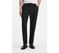 BOSS Pantalon à double pinces en laine vierge - Style C-Perin-DPL-TU-253, 50569356 Noir 60