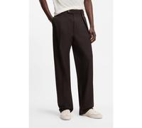BOSS Pantalon à pinces BOSS BY BECKHAM en coton - Style Trousers-252_DB, 50563825 Marron 46