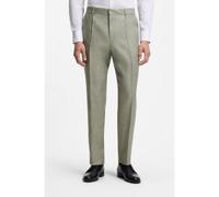 BOSS Pantalon à pinces en lin mélangé - Style C-Perin-PL-253, 50568816 Chaux 46