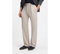 BOSS Pantalon BECKHAM x BOSS en coton à micro motif - Style Trousers-252_DB, 50554875 Beige clair 52