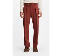 BOSS Pantalon BECKHAM x BOSS en coton à micro motif - Style Trousers-252_DB, 50554875 Rouge sombre 110