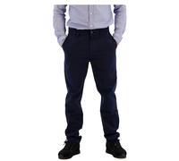 BOSS Pantalon chino Tapered Hommes en satin de coton stretch Bleu foncé Taille 36