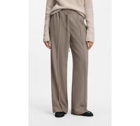BOSS Pantalon coupe droite en flanelle à taille avec cordon de serrage - Style Tavati2_TI, 50568055 Marron 42