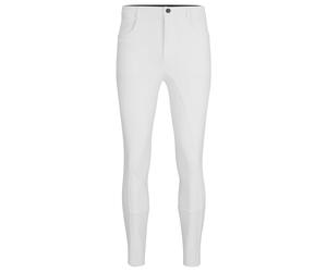 BOSS Pantalon d’équitation à adhérence intégrale en tissu power-sport - Style JIM FULL GRIP BREECHES WHITE, B1M1301 Blanc S