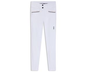 BOSS Pantalon d’équitation taille haute agrippant au niveau des genoux - Style HANNAH KNEE HIGH BREECHES, B4W1304 Blanc XXS