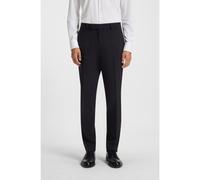 BOSS Pantalon de costume Regular Fit en laine mélangée - Style H-Leon-MM-C-NF, 50555278 Bleu foncé 27