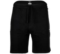 Hugo Boss Short de pyjama Homme Waffle, coton mélangé, logo brodé – Noir M