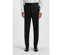 BOSS Pantalon de smoking Regular en sergé de laine vierge - Style H-Lenon-Tux-B1, 50469192 Noir 56