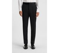 BOSS Pantalon de smoking Slim en sergé de laine vierge - Style H-Genius-Tux-B1, 50469186 Noir 48