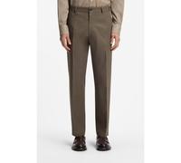 BOSS Pantalon droit en twill de coton déperlant - Style L-KentL-263, 50566017 Marron 52