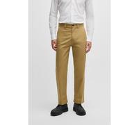BOSS Pantalon droit en twill de coton mélangé - Style Chino-Straight, 50531124 Beige 33/34
