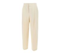 Boss - Pantalon droit taille haute - Femme - Pantalons - Beige - Taille: 40 FR