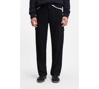 BOSS Pantalon en coton à micro motif BECKHAM x BOSS - Style Pago_DB, 50557462 Bleu foncé 35/34