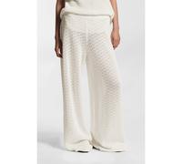 BOSS Pantalon en coton avec structure micro-dentelle - Style Fangrove, 50562672 Naturel XL