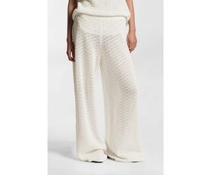 BOSS Pantalon en coton avec structure micro-dentelle - Style Fangrove, 50562672 Naturel XL