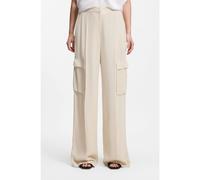 BOSS Pantalon en crêpe Regular avec poches cargo - Style Tianamia1, 50556626 Naturel 46