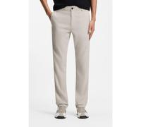 BOSS Pantalon en lin mélangé avec logo - Style Sanderson-L-3, 50559595 Gris chiné 33/32