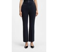 BOSS Pantalon évasé en jersey stretch - Style Talia-Crop1, 50563831 Bleu foncé 36