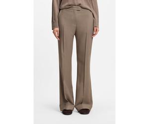 BOSS Pantalon Flared Fit en gabardine stretch - Style Talia5, 50564488 Marron 42
