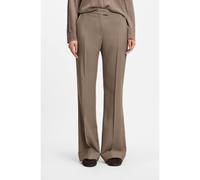 BOSS Pantalon Flared Fit en gabardine stretch - Style Talia5, 50564488 Marron 46
